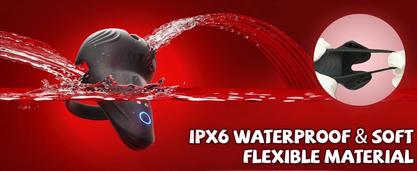 APP Control Vibrating  Ring  for Men Ejaculation Delay Testicle Stimulation