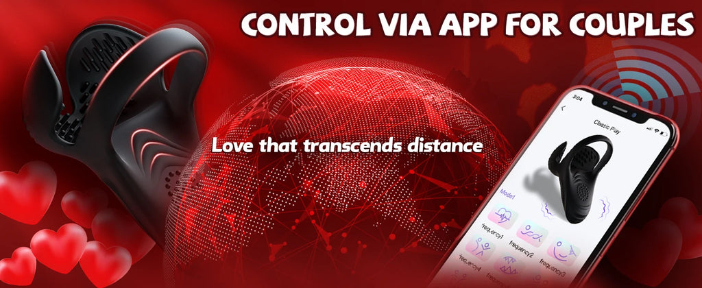 APP Control Vibrating  Ring  for Men Ejaculation Delay Testicle Stimulation